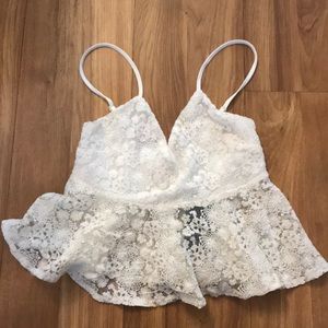 NWT Guess Lace Crop Top